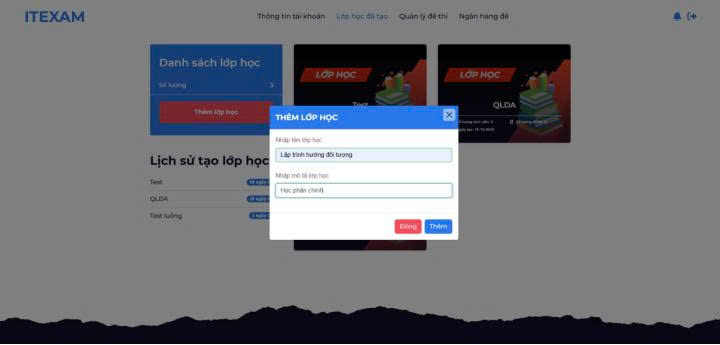 Danh sách lớp học